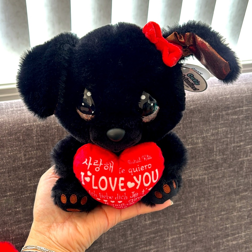 Amore Black Stuffed Animal